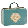 Maileg Metalen Koffertje Blue Gold Stars