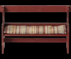 Maileg Poppenhuis Bankje Rood 7.5cm