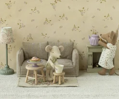 Maileg Poppenhuis Sofa Geruit 17cm