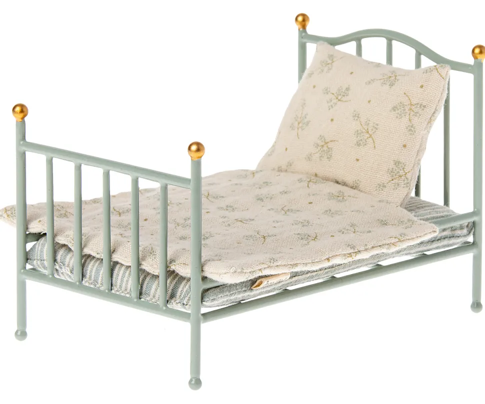 Maileg Poppenhuis Vintage Bed Mint