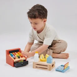 Mentari Kassa met Scanner Hout