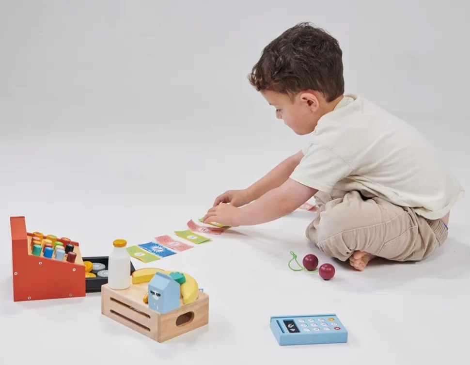 Mentari Kassa met Scanner Hout