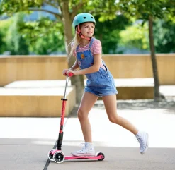 Micro Step Maxi Micro Step Deluxe Inklapbaar Neon Roze Led