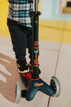 Micro Step Mini Micro Step Deluxe Marineblauw Rood