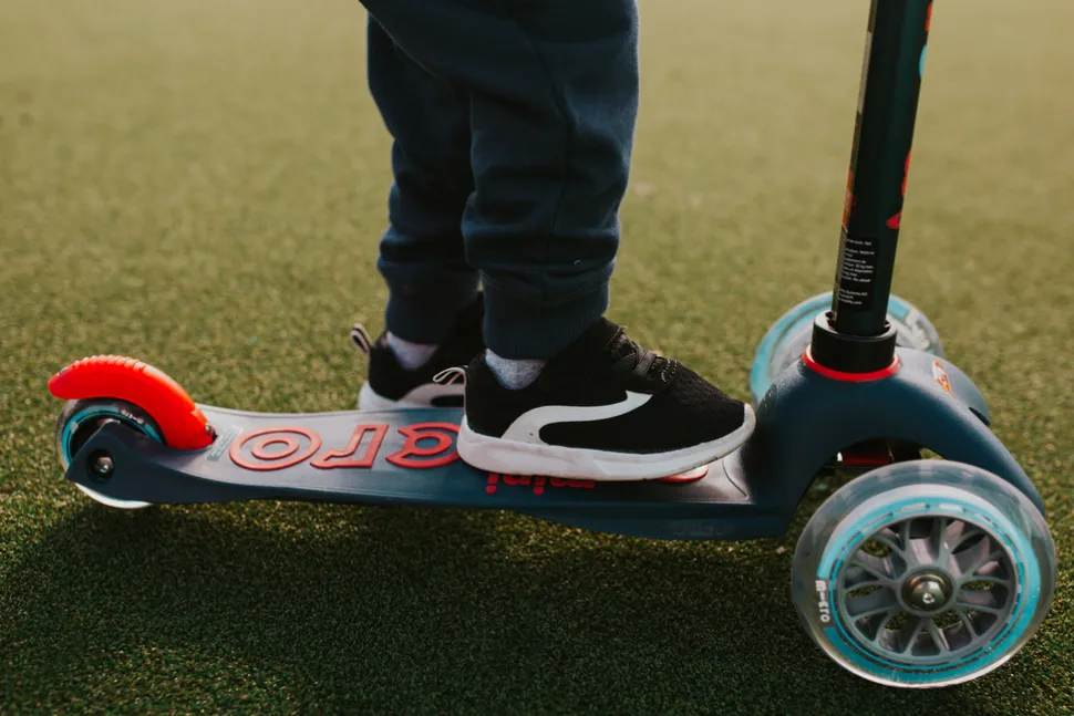 Micro Step Mini Micro Step Deluxe Marineblauw Rood