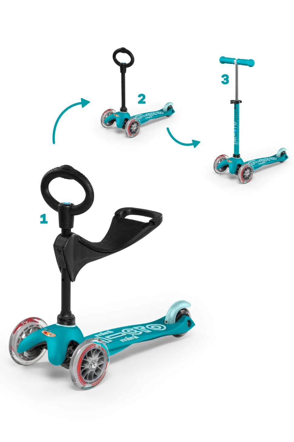 Micro Step Mini Micro Step 3in1 Deluxe Aqua