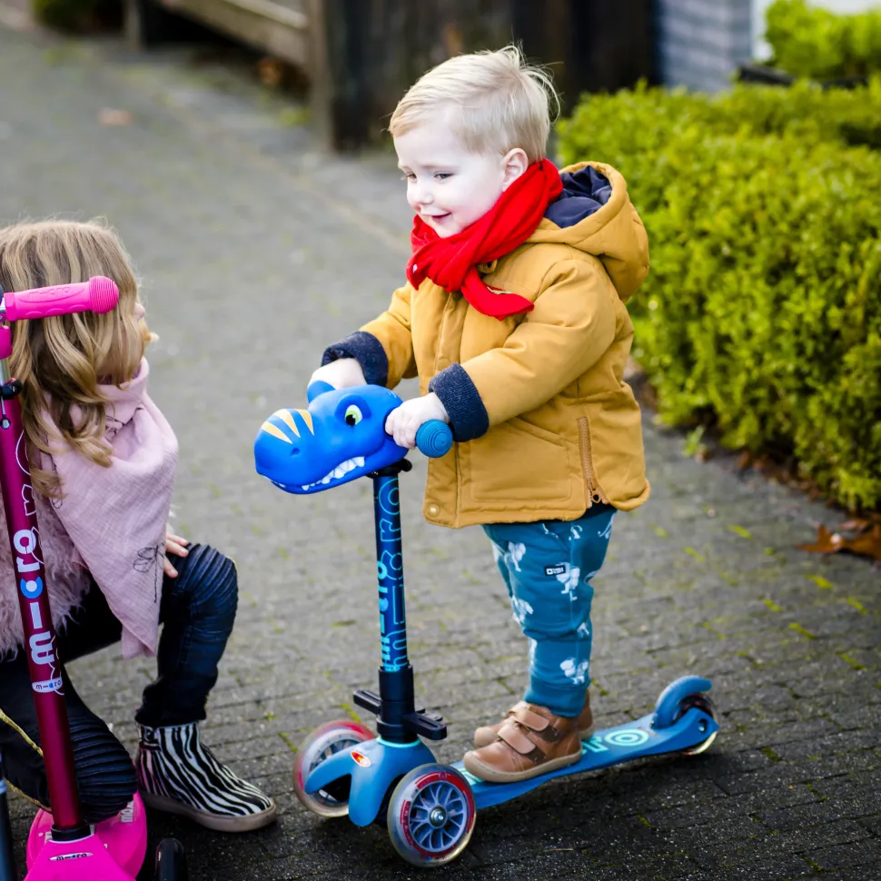 Micro Step Scootaheadz Dino Blauw