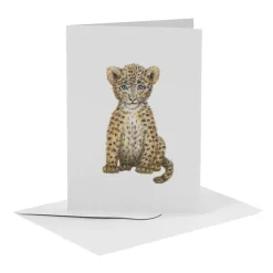 MiesToGo Wenskaart Baby Luipaard