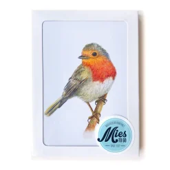 MiesToGo Wenskaart Roodborstje