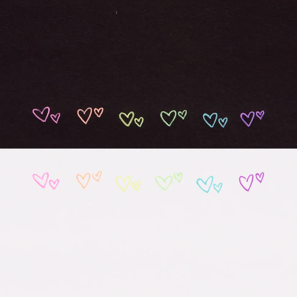 Ooly Mini Gel Pennen Funtastic Friends set 6-delig