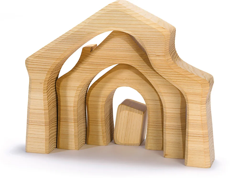 Ostheimer Kerststal Massief 4-delig 3300