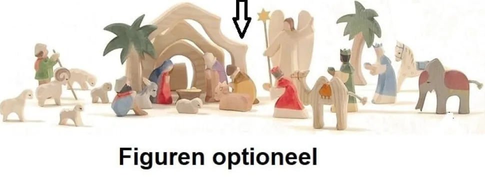 Ostheimer Kerststal Mini 4-delig 66560