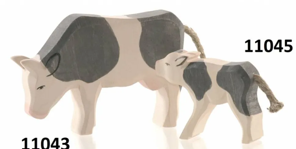 Ostheimer Koe en Kalf Zwart Gevlekt 11043/11045