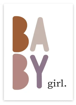 Pepermints Wenskaart Baby Girl.