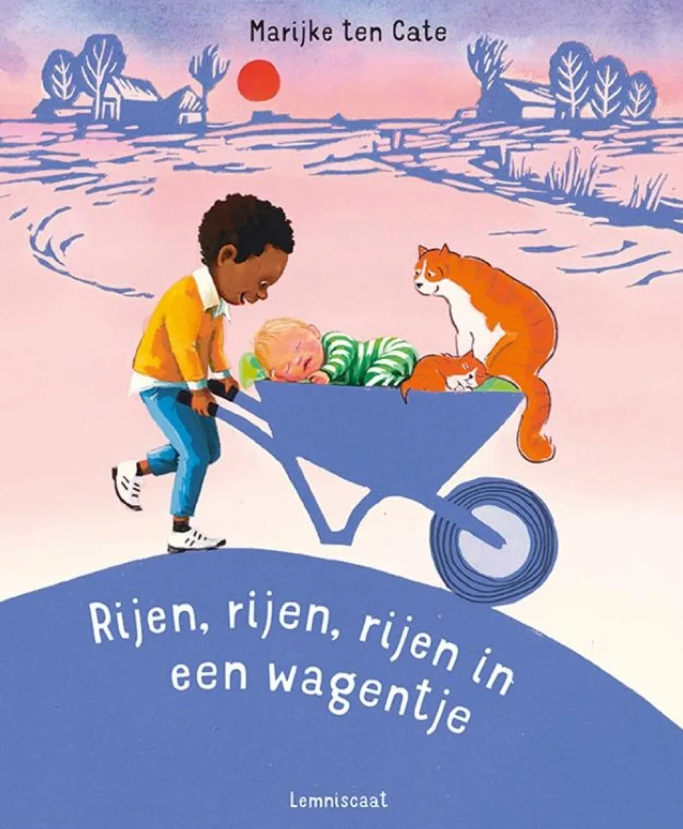 Rijen, rijen, rijen in een wagentje