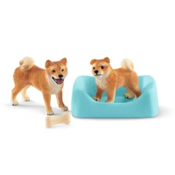 Schleich Honden Shiba Inu Moeder en Pup Set 42479