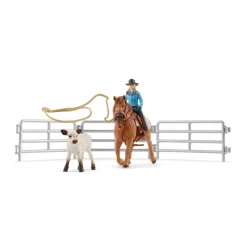Schleich Team Roping met Cowgirl