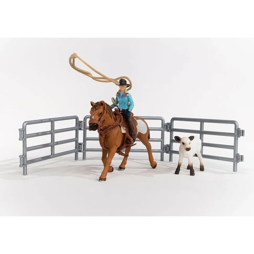Schleich Team Roping met Cowgirl