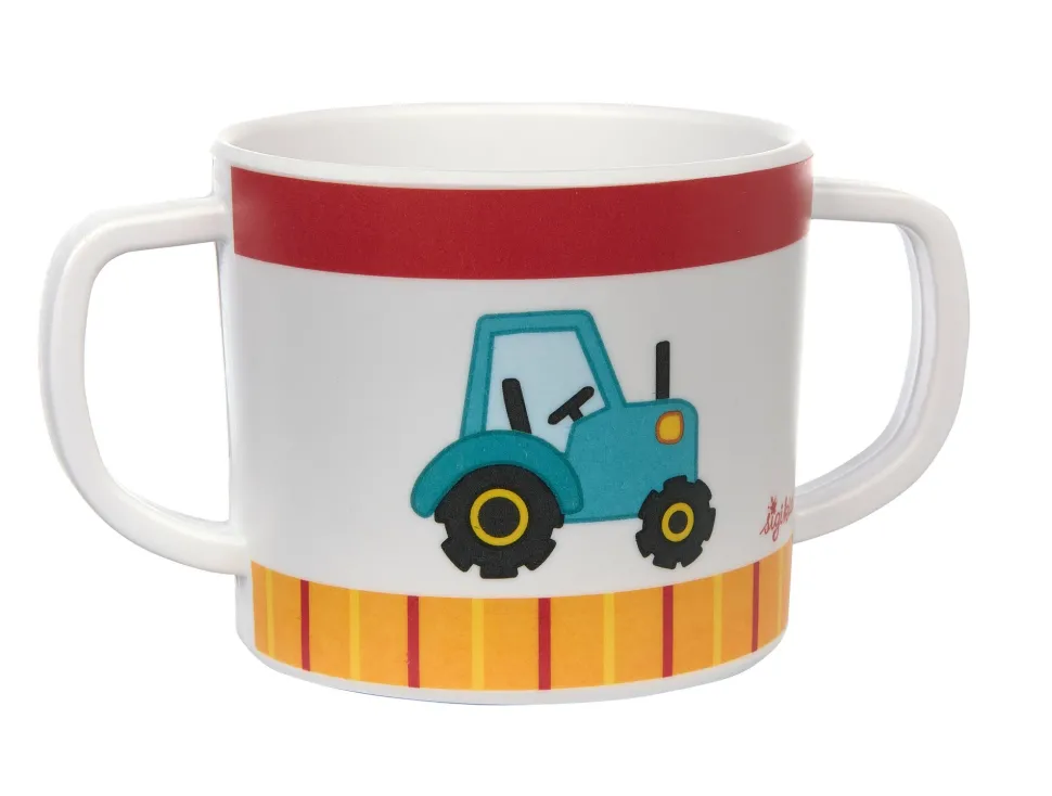 sigikid Beker met Handvat Melamine Tractor