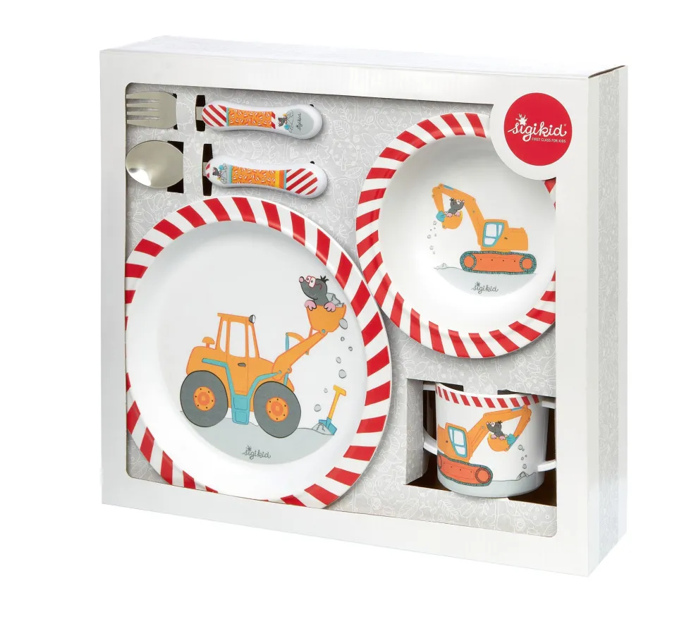sigikid Dinner Set Bouw Melamine