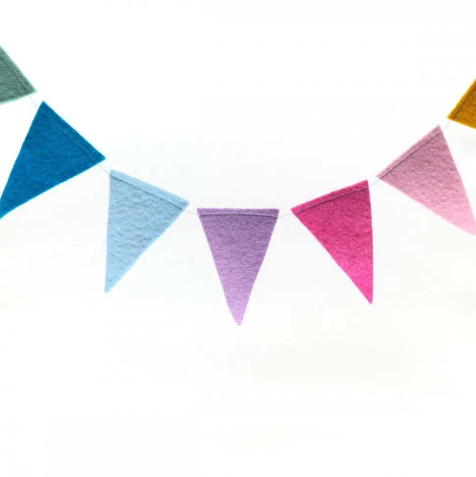 Sjaalmetverhaal Viltslinger Vlag Pasteltinten