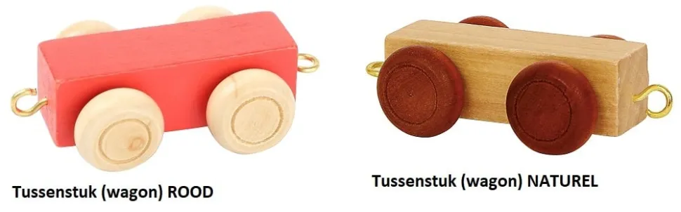 Small Foot Lettertrein Letters Natuurlijk