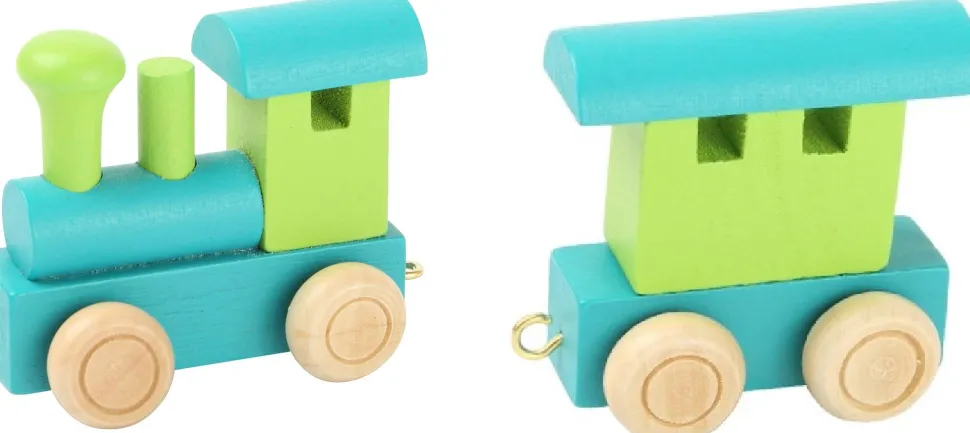 Small Foot Lettertrein Letters Gekleurd Hout