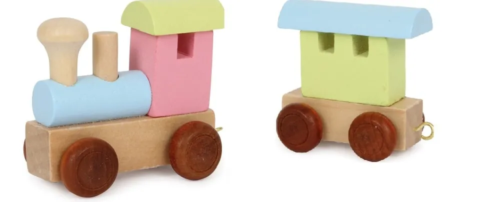 Small Foot Lettertrein Letters Gekleurd Hout