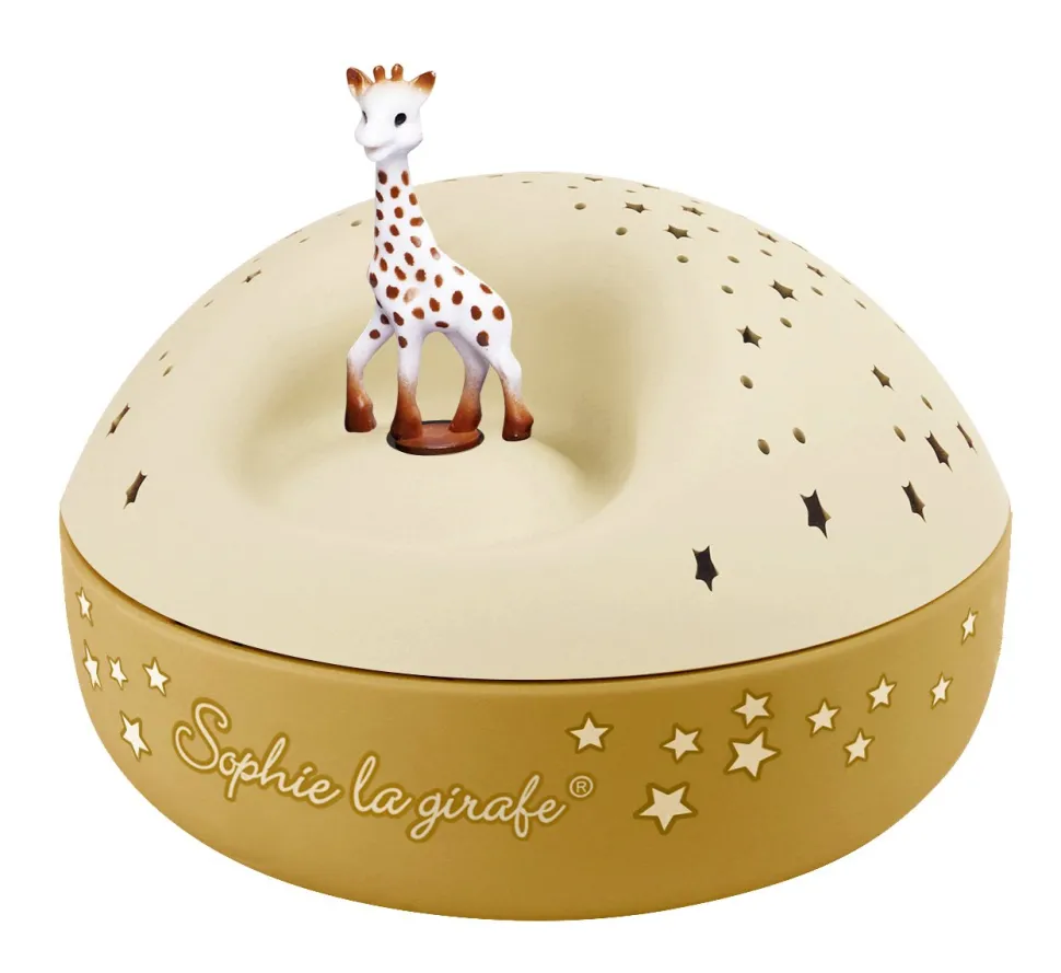 Sophie de Giraf Sterrenprojector Beige Nachtlamp met Muziek