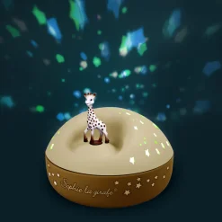 Sophie de Giraf Sterrenprojector Beige Nachtlamp met Muziek