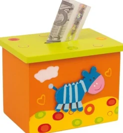 Spaarpot Dieren Hout