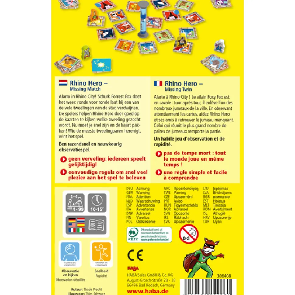 Spel Rhino Hero - Missing twin (Nederlands)