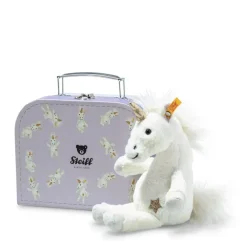 Steiff Knuffel Eenhoorn Unica in Koffertje Wit 20 cm