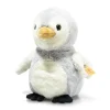 Steiff Knuffel Lio Pinguin Licht Grijs/Wit 21cm