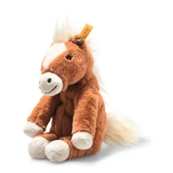 Steiff Knuffel Paard Soft Cuddly Friends Gola Zittend