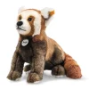 Steiff Knuffel Rode Panda Zittend 30 cm