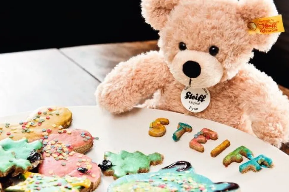 Steiff Knuffel Teddybeer Fynn beige 28cm