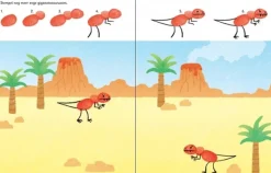 Stempelen met je vingers - Dinosaurussen