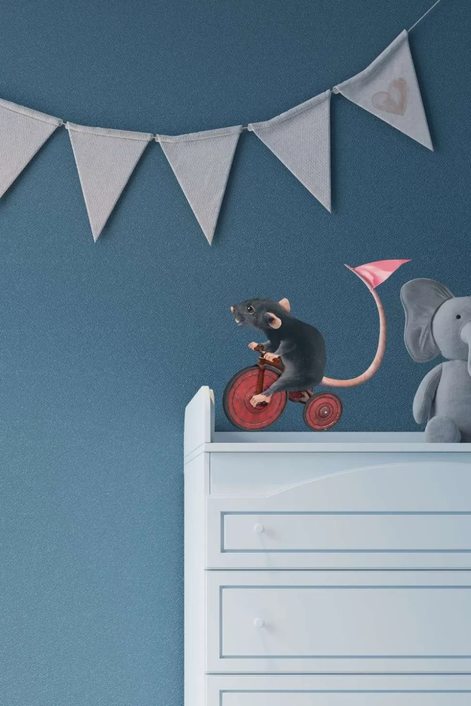 Sticky Tales Muursticker Mark de Muis