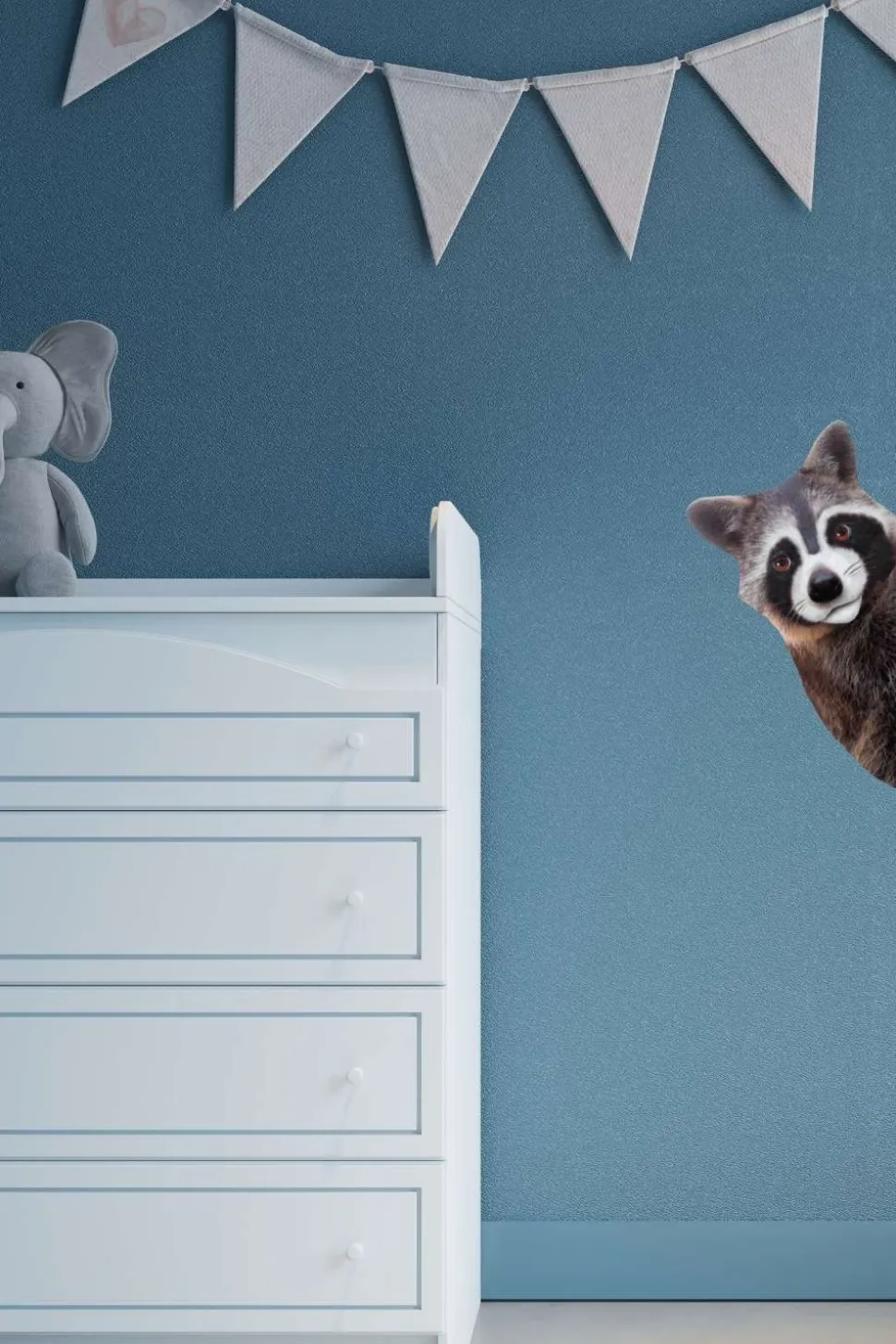 Sticky Tales Muursticker Wasbeer om de Hoek