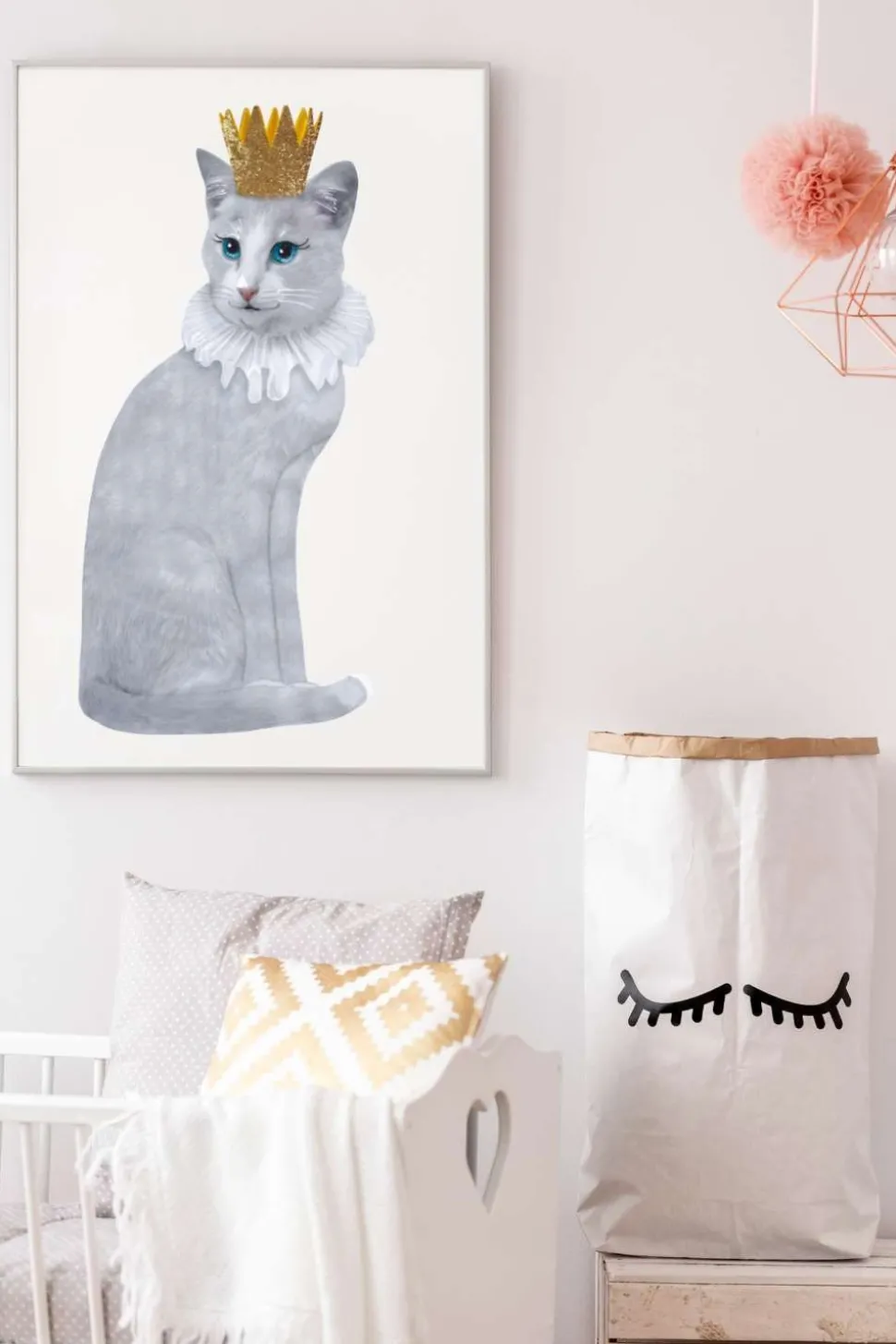 Sticky Tales Muursticker Karel Kat de Grote