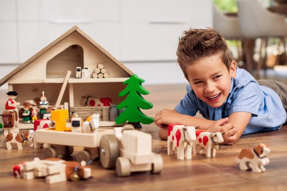 Trauffer Sint Bernard met Vaatje