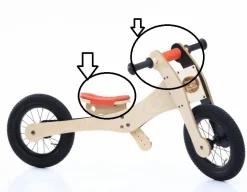 Trybike Seatcover en Handlebar Oranje