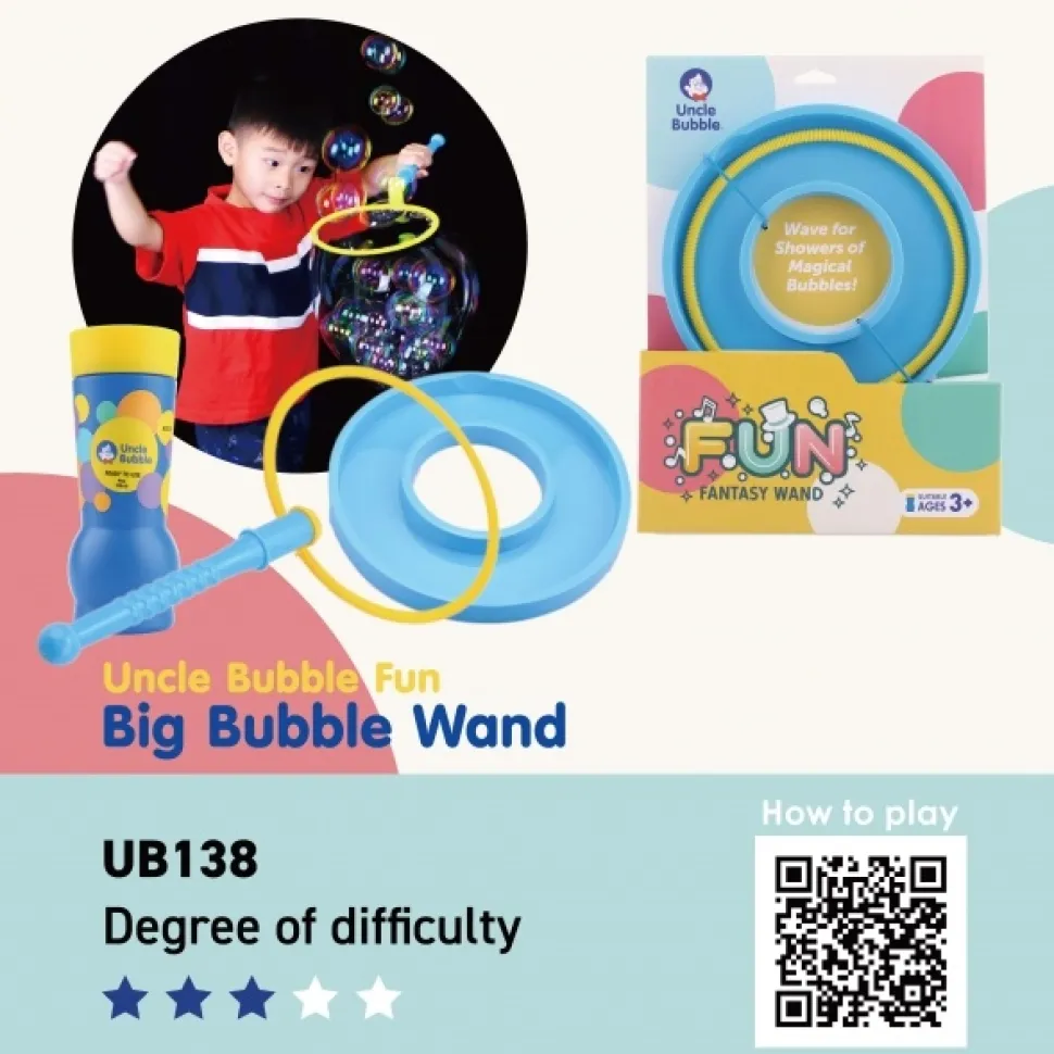 Uncle Bubble Bellenblaas Big Bubble Toverstok