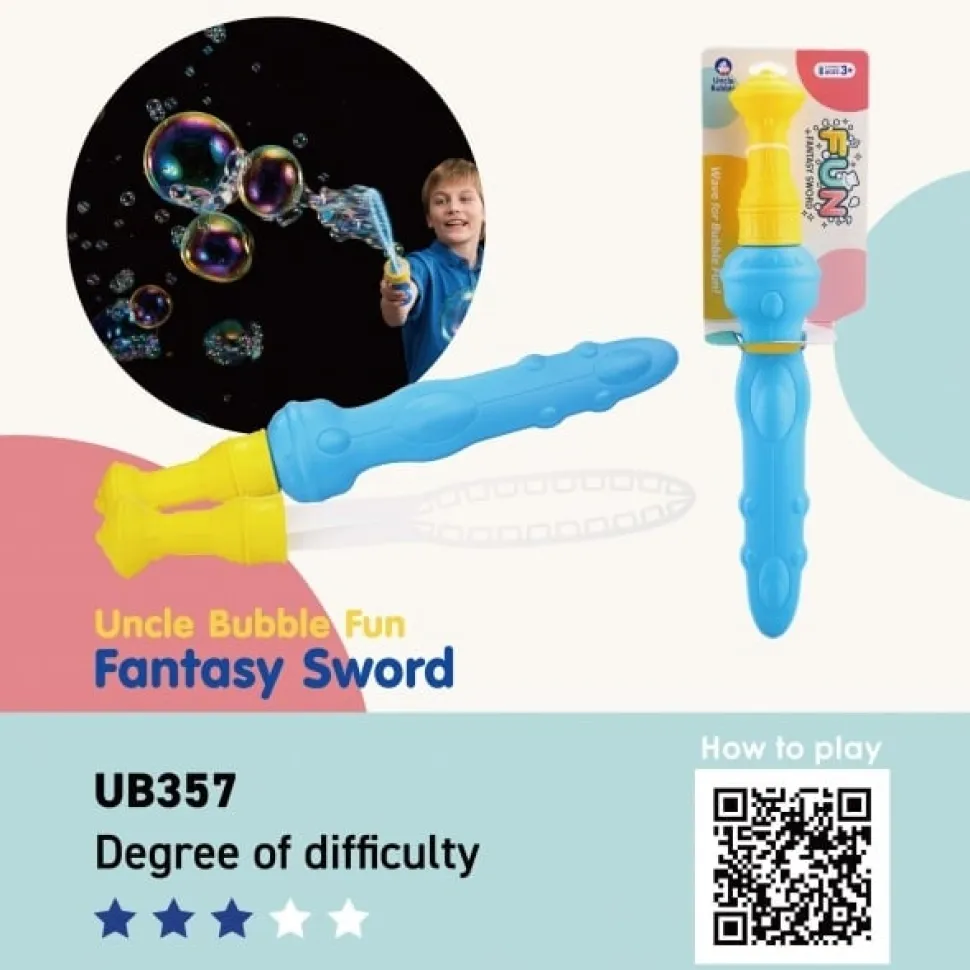 Uncle Bubble Bellenblaas Groot Fantasie Zwaard