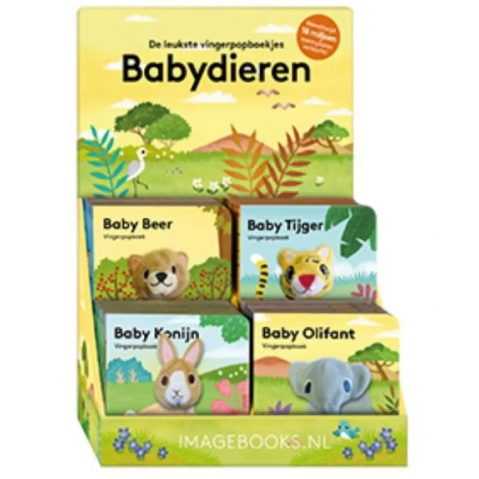 Vingerpopboekje babydieren