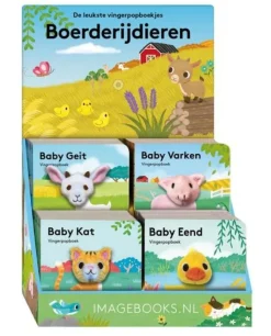 Vingerpopboekje babydieren
