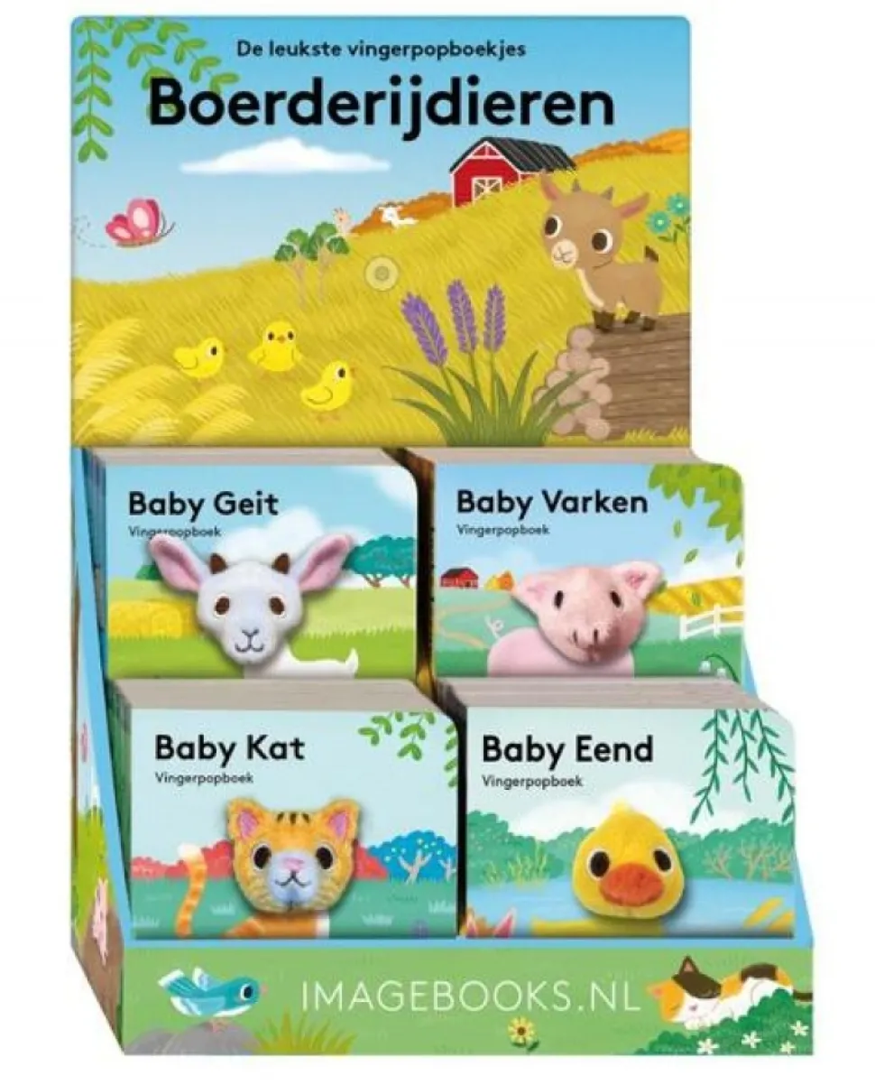 Vingerpopboekje babydieren