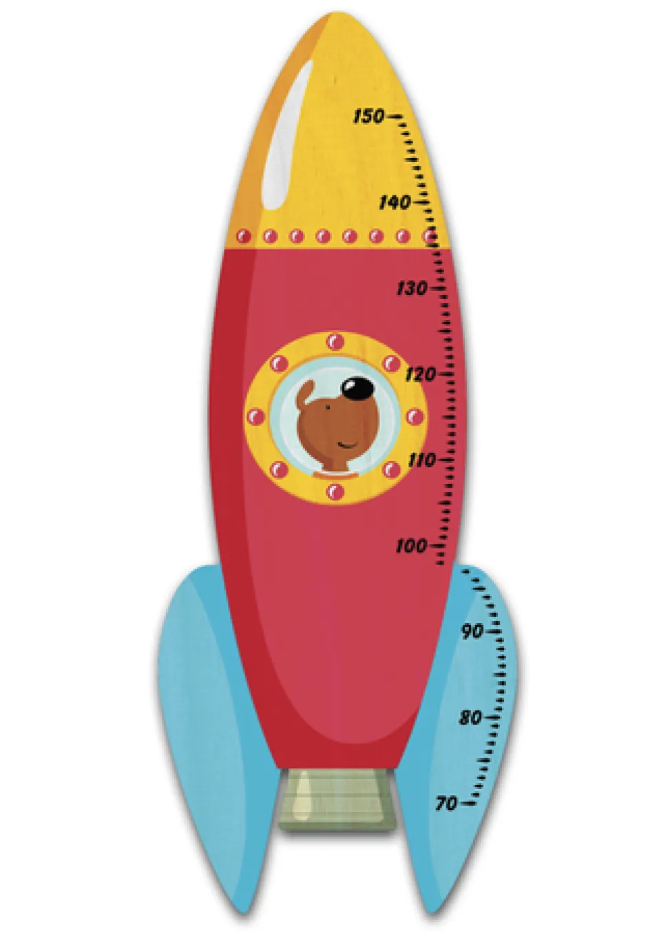 Weizenkorn Groeimeter Raket met Hond Hout