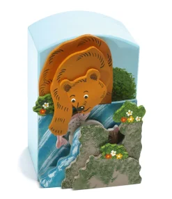 Weizenkorn Muziekdoos 3D Beer met Vis Hout